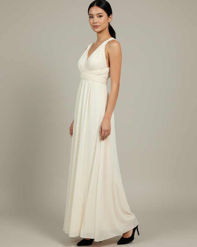 Festliche Kleider Jugendweihe Champagner - Multiway Maxi - Ansicht 3