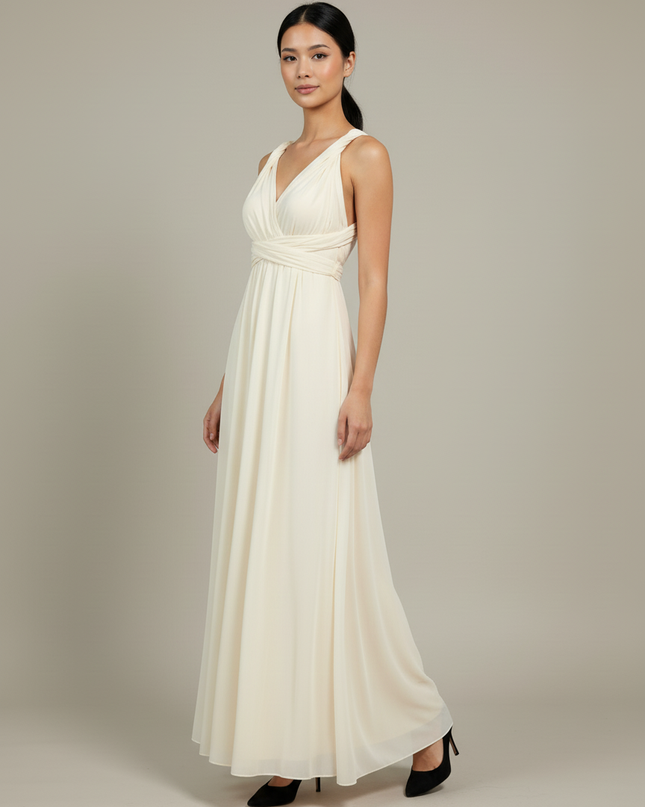 Festliche Kleider Jugendweihe Champagner - Multiway Maxi - Ansicht 5