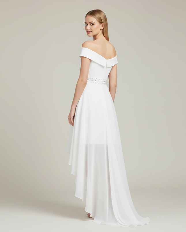 Festliche Kleider Jugendweihe Kurz - Hi-Lo Chiffon - Ansicht 2