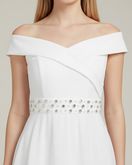 Festliche Kleider Jugendweihe Kurz - Hi-Lo Chiffon - Ansicht 4