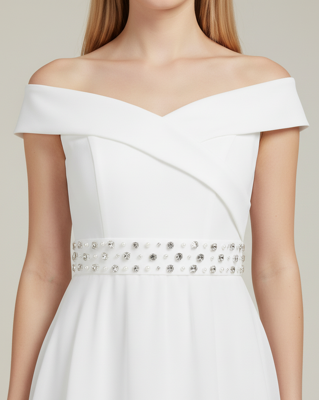 Festliche Kleider Jugendweihe Kurz - Hi-Lo Chiffon - Ansicht 4