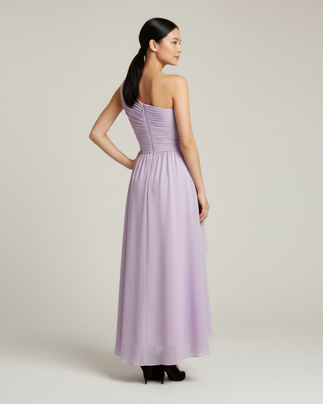 Festliches Kleid Jugendweihe Lavendel Perlenstickerei - Ansicht 2