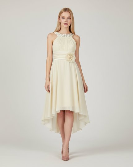 Festliches Kleid Jugendweihe Maedchen Ballkleid Champagne - Ansicht 1
