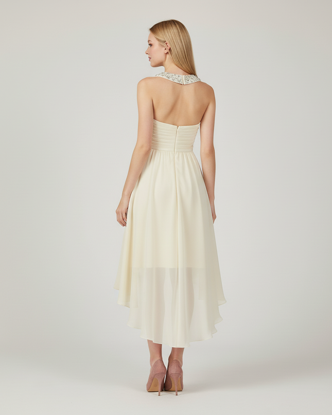 Festliches Kleid Jugendweihe Maedchen Ballkleid Champagne - Ansicht 2