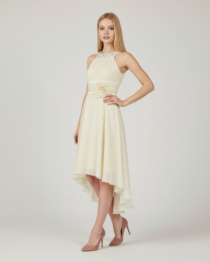 Festliches Kleid Jugendweihe Maedchen Ballkleid Champagne - Ansicht 3