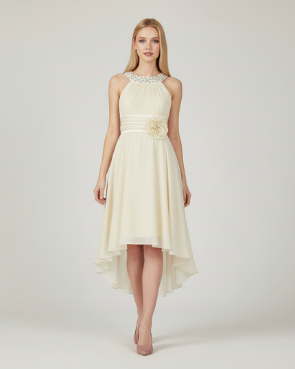 Festliches Kleid Jugendweihe Maedchen Ballkleid Champagne - Ansicht 5