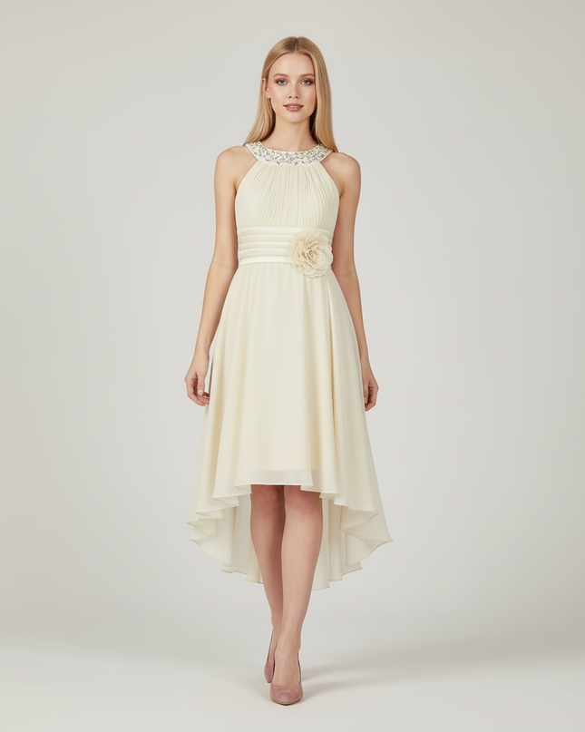 Festliches Kleid Jugendweihe Maedchen Ballkleid Champagne - Ansicht 5