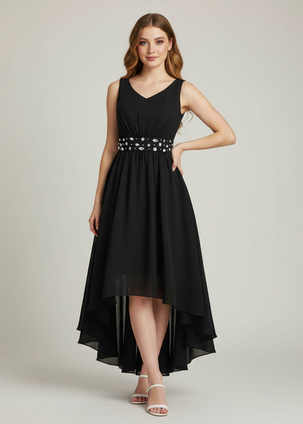 Festliches Kleid Jugendweihe Maedchen Ballkleid Schwarz - Ansicht 1