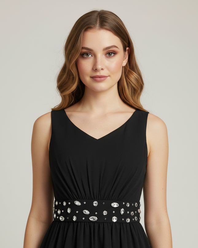 Festliches Kleid Jugendweihe Maedchen Ballkleid Schwarz - Ansicht 4