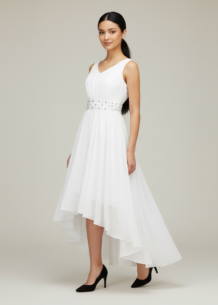 Festliches Kleid Jugendweihe Maedchen Ballkleid Weiss - Ansicht 1