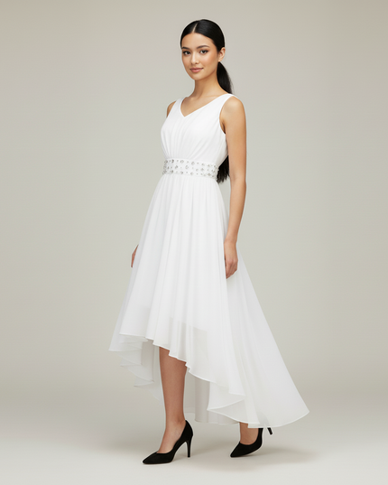 Festliches Kleid Jugendweihe Maedchen Ballkleid Weiss - Ansicht 5