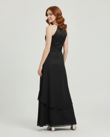 Festliche Kleider Jugendweihe Schwarz - Lang Formal - Ansicht 2