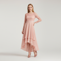 Jugendweihe Kleid Rosa Kurz | Festkleid Maedchen - Ansicht 1