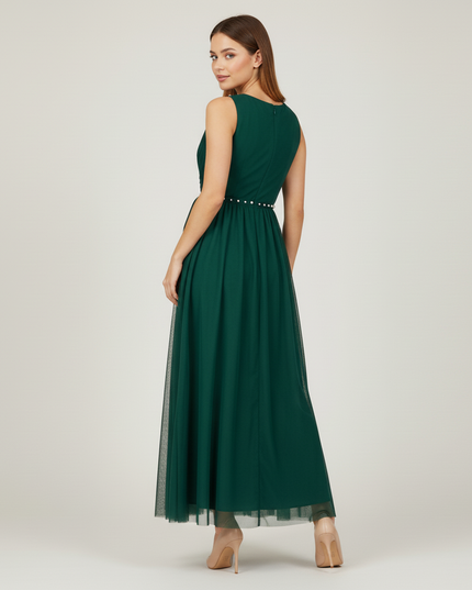 Gruenes Kleid Jugendweihe Maedchen Lang A-Linie | Mint - Ansicht 2