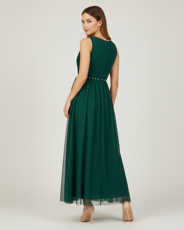 Gruenes Kleid Jugendweihe Maedchen Lang A-Linie | Mint - Ansicht 2