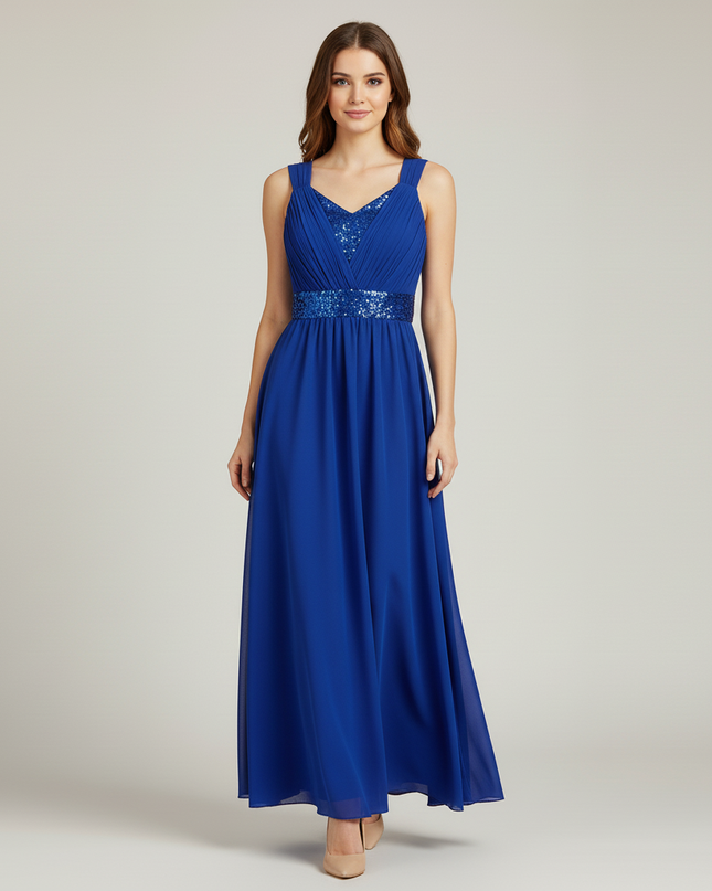 Hellblaues Jugendweihe Kleid Brautjungfer Festlich - Ansicht 5