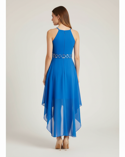 Hellblaues Jugendweihe Kleid Halter Chiffon Kinder - Ansicht 2