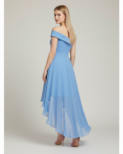 Hellblaues Jugendweihe Kleid Off Shoulder Kinder - Ansicht 2