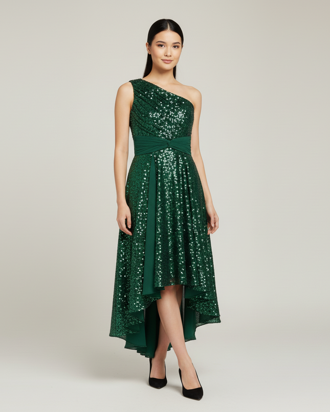 Jugendweihe Kleid Armeegruen Sequin Kinder - Ansicht 5