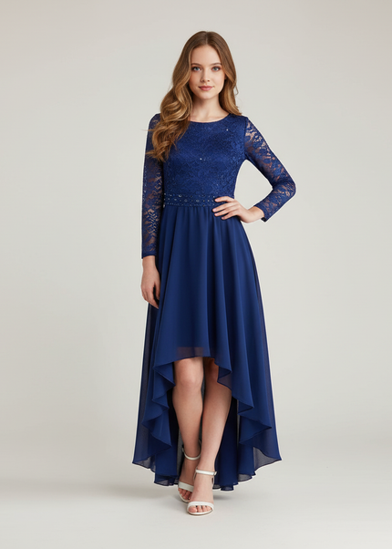 Jugendweihe kleid blau blumenkind - Festliches Kleid - Ansicht 1