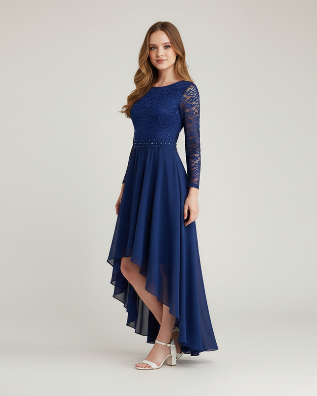 Jugendweihe kleid blau blumenkind - Festliches Kleid - Ansicht 3