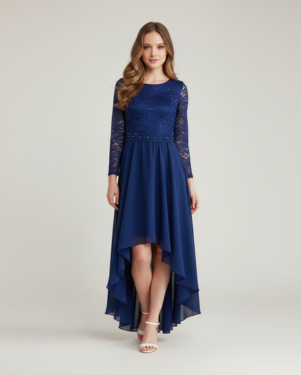 Jugendweihe kleid blau blumenkind - Festliches Kleid - Ansicht 5