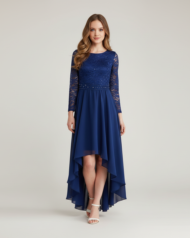 Jugendweihe kleid blau blumenkind - Festliches Kleid - Ansicht 5
