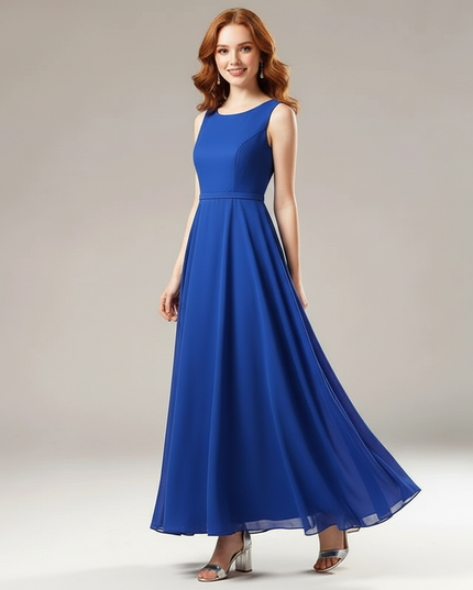 Jugendweihe Kleid Dunkelblau Glitzer Kinder | Chiffon - Ansicht 5