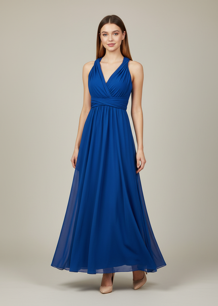 Jugendweihe Kleid Dunkelblau Lang Multiway | Festlich - Ansicht 1