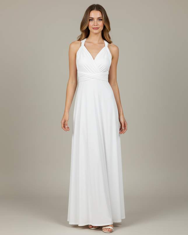 Jugendweihe Kleid Glitzer Creme | Maxi Festkleid - Ansicht 5