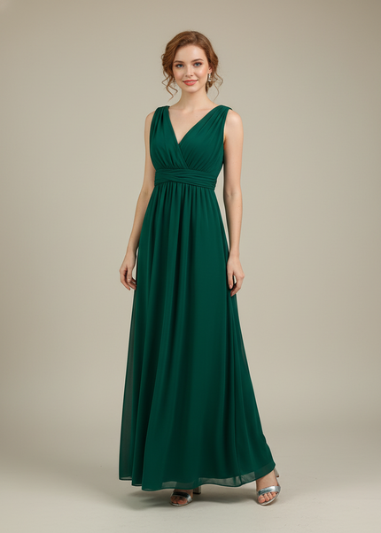 Jugendweihe Kleid Gruen Schwarz Multiway Maxikleid S-XL - Ansicht 1