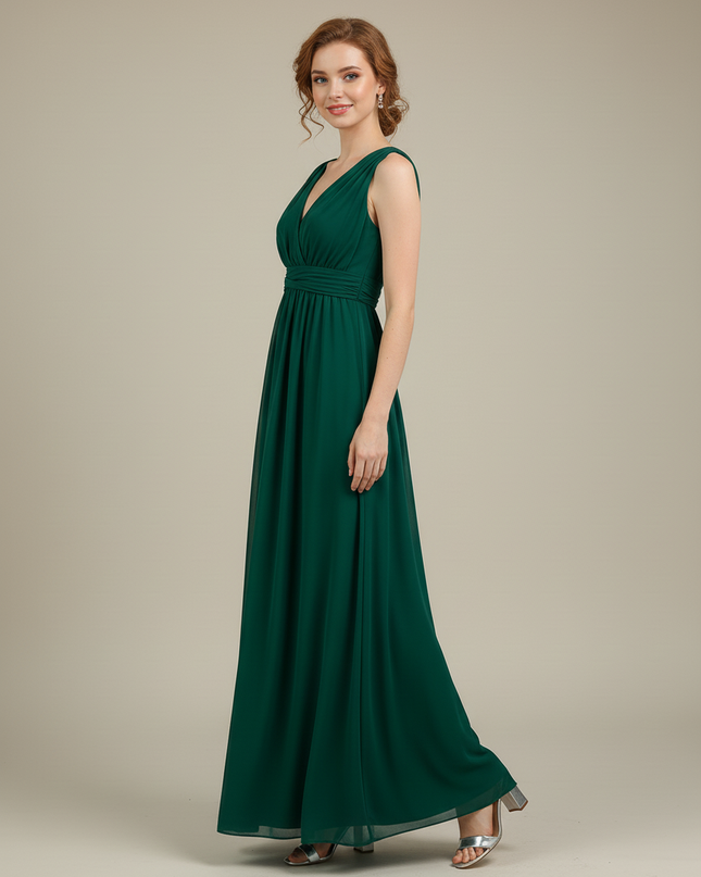 Jugendweihe Kleid Gruen Schwarz Multiway Maxikleid S-XL - Ansicht 3