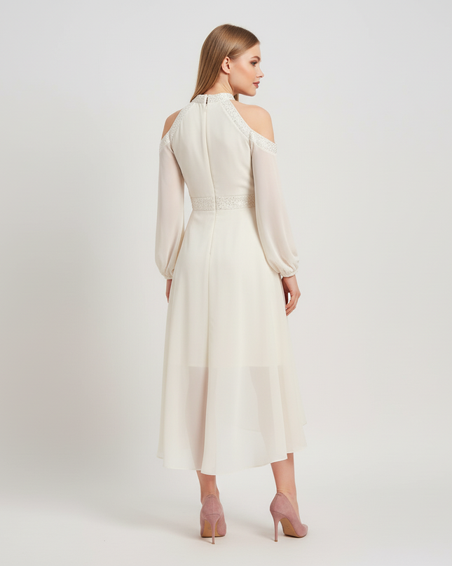 Jugendweihe Kleid Ivory Halter Festlich | Kinder Kleid - Ansicht 2