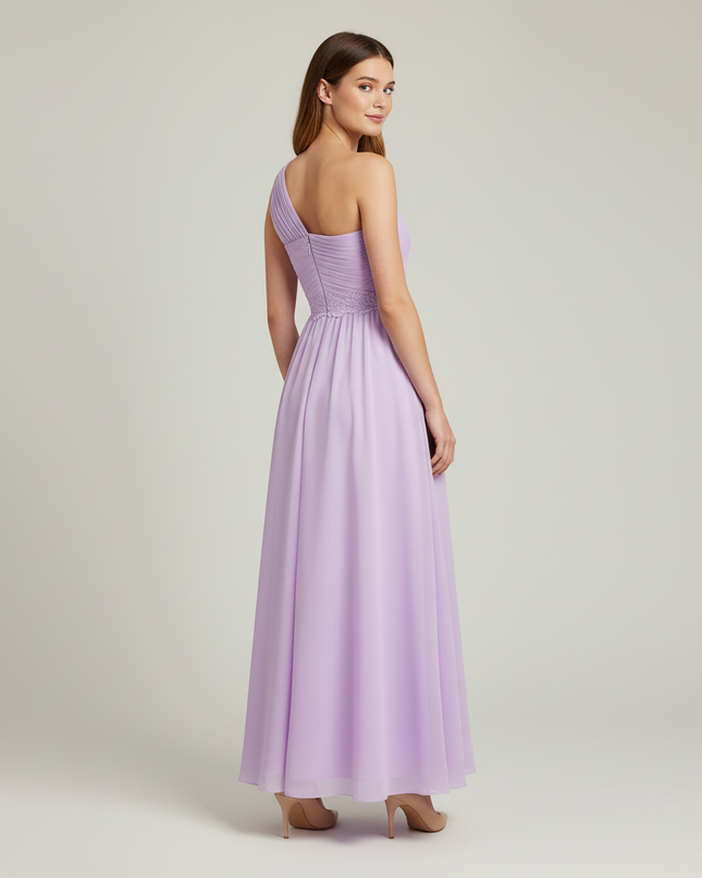 Jugendweihe Kleid Lavendel Einschultrig Chiffon | Festlich - Ansicht 2