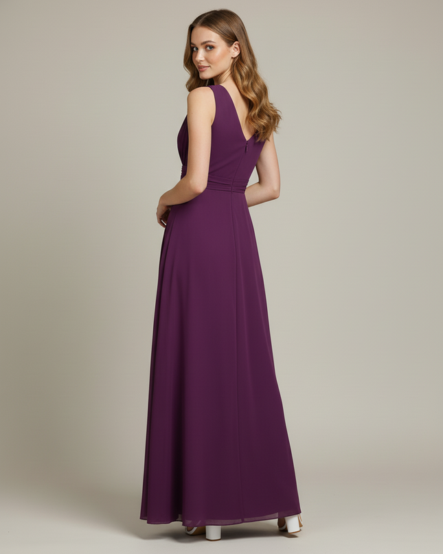 Jugendweihe Kleid Lila Elegant Maxi Abschlussball - Ansicht 2