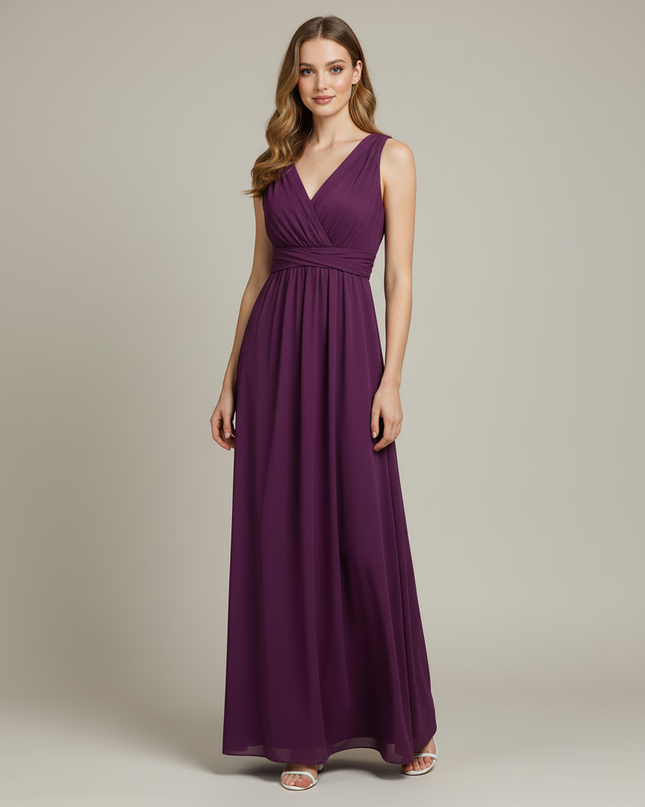 Jugendweihe Kleid Lila Elegant Maxi Abschlussball - Ansicht 5