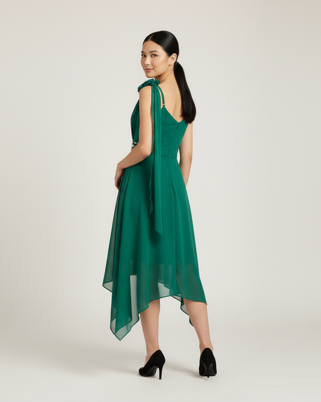 Jugendweihe Kleid Mintgruen Halter Festlich Kinder | Chiffon - Ansicht 2