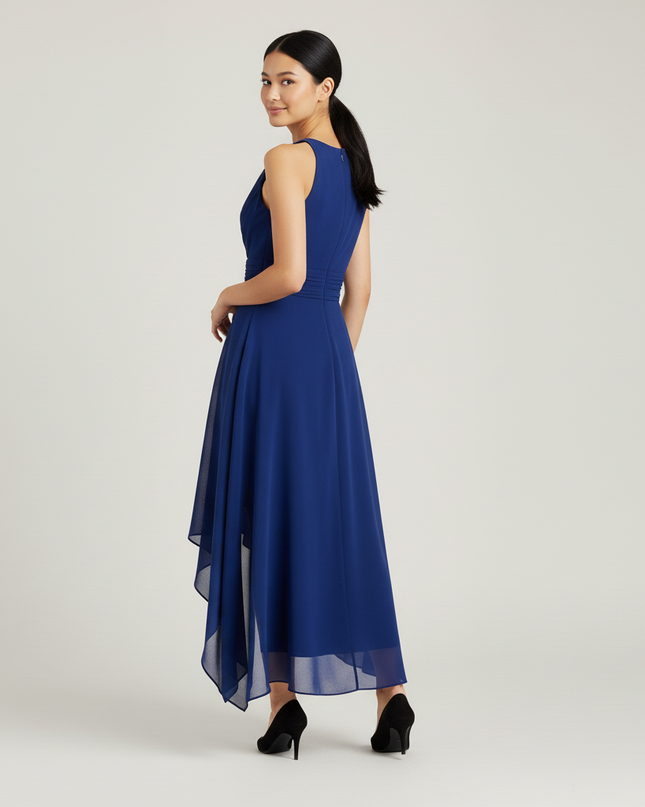Jugendweihe Kleid Navy Blau Halter Strass - Ansicht 2