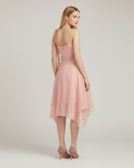 Jugendweihe Kleid Pink Halter Festlich Maedchen - Ansicht 2