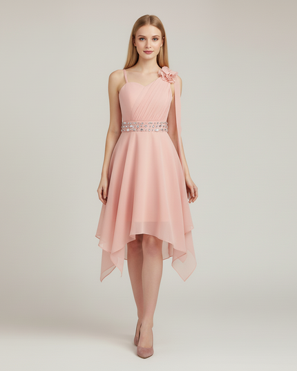 Jugendweihe Kleid Pink Halter Festlich Maedchen - Ansicht 5