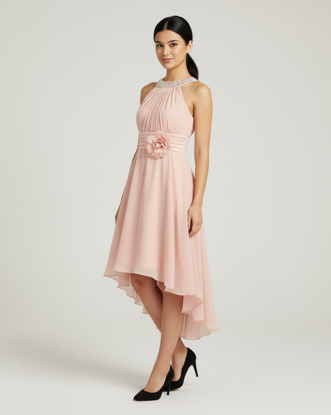 Jugendweihe Kleid Pink High-Low Kinder | Festliches Kleid - Ansicht 5