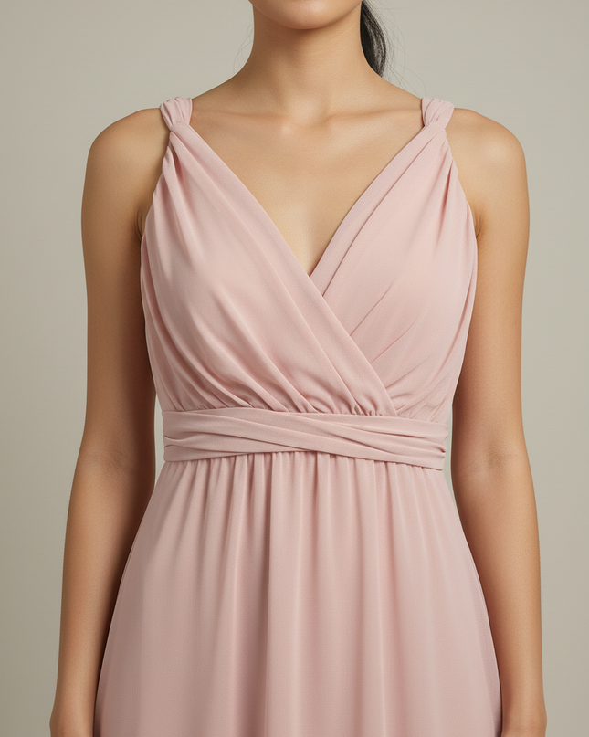 Jugendweihe Kleider Lang Rosa Multiway | Maxikleid - Ansicht 4