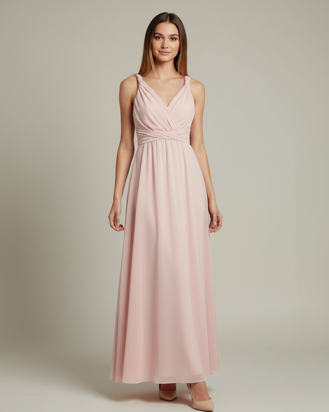 Jugendweihe Kleid Rosa Spitze Maxi | Multiway lang - Ansicht 5