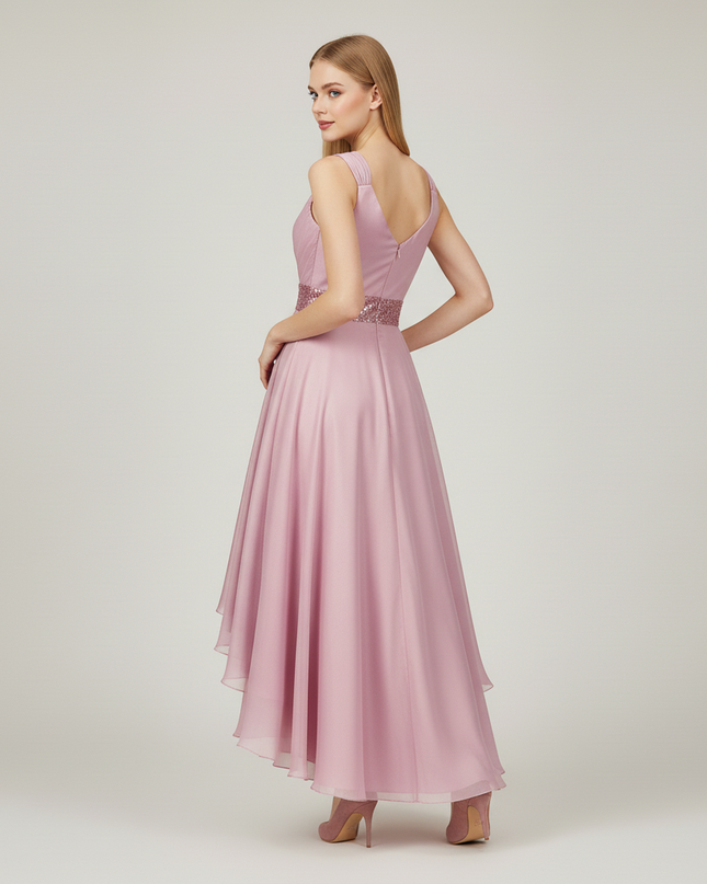 Jugendweihe Kleid Rosa Tuell Lang | Prinzessinnenkleid - Ansicht 2