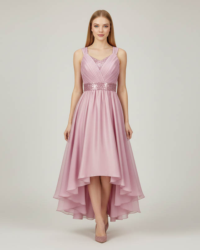 Jugendweihe Kleid Rosa Tuell Lang | Prinzessinnenkleid - Ansicht 5