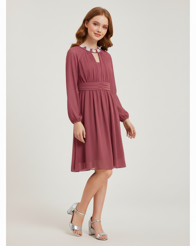 Jugendweihe Kleid Schwarz Elegant Festlich - Ansicht 3