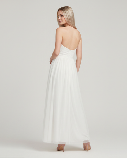 Jugendweihe Kleid Weiss Pailletten Kinder | Festkleid - Ansicht 2