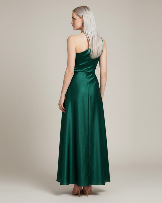 Jugendweihe Kleider 14 Jaehrige Gruen - Tuell One-Shoulder - Ansicht 2