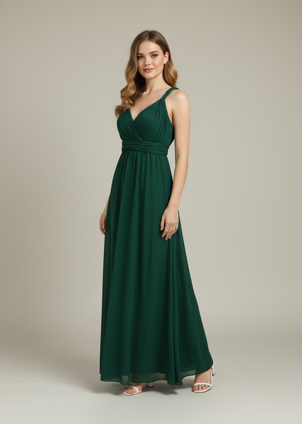 Jugendweihe Kleider Gruen Lang Multiway - Maxikleid S-XL - Ansicht 1
