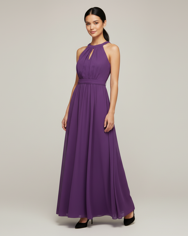 Jugendweihe Kleider Lila Multiway Maxi Festkleid - Ansicht 1
